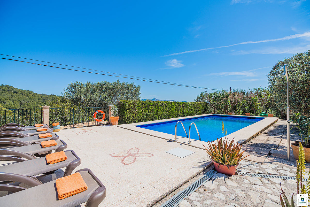 Impression der Villa Can Noguera bei Pollença, Mallorca