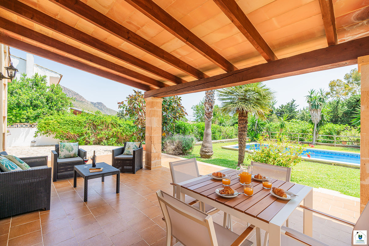 Impression der Villa Tintorer bei Port de Pollença, Mallorca