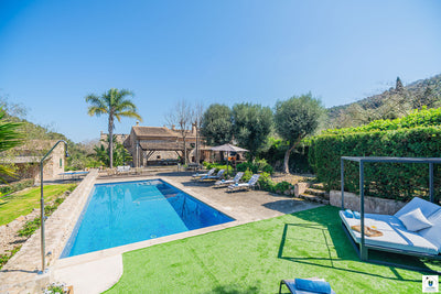 Außenansicht der Finca Can Llobera de Baix bei Pollença, Mallorca