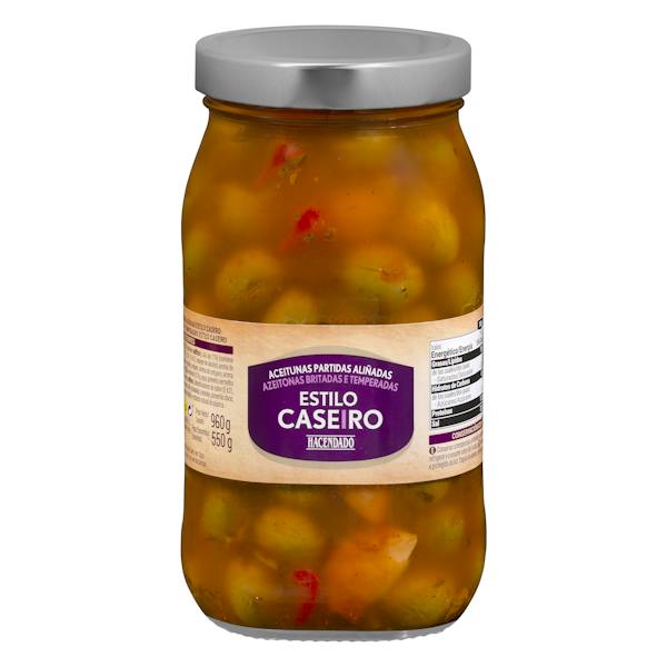 Homemade-style green olives – 550 g