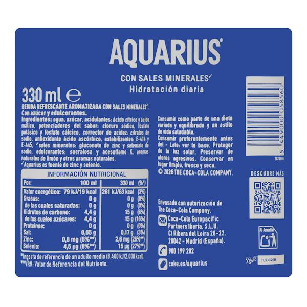 Aquarius Zitrone – 330 ml