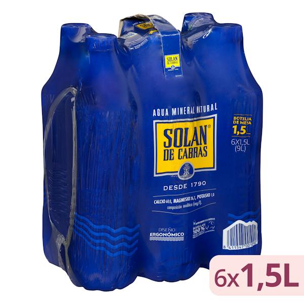 Agua mineral Aguadoy – 6 × 1,5 L