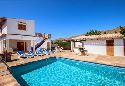 Außenansicht der Casita Sa Vinyeta bei Port de Pollença, Mallorca