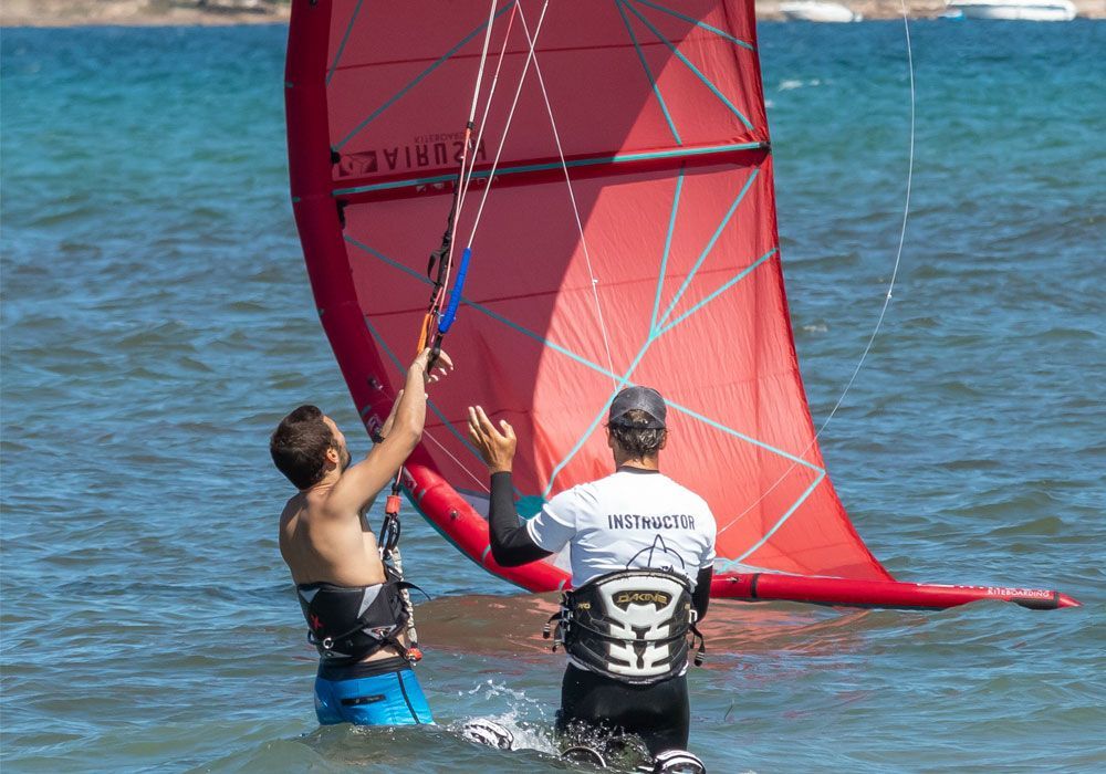 Kitesurf-Unterricht in der Bucht von Pollença