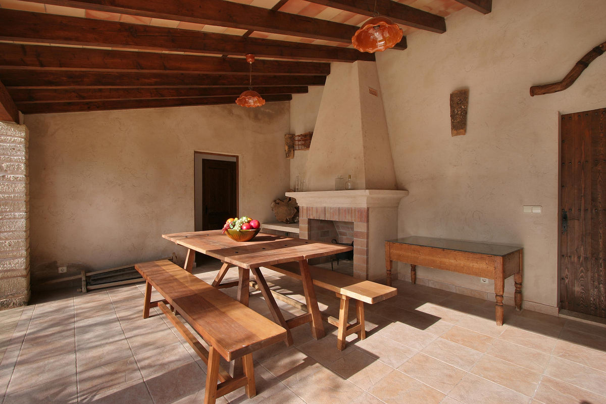 Grillbereich der Finca Baturra bei Pollença, Mallorca
