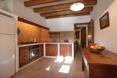 Küche der Finca Baturra bei Pollença, Mallorca