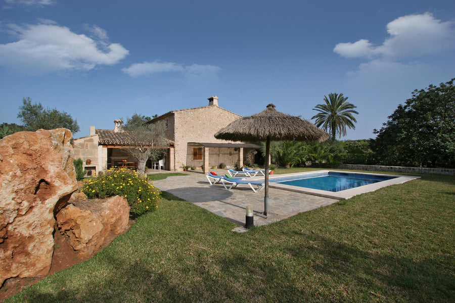 Pool der Finca Baturra bei Pollença, Mallorca