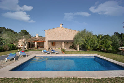 Pool der Finca Baturra bei Pollença, Mallorca