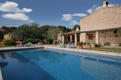 Pool der Finca Baturra bei Pollença, Mallorca