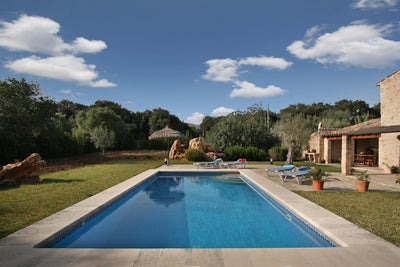 Pool der Finca Baturra bei Pollença, Mallorca