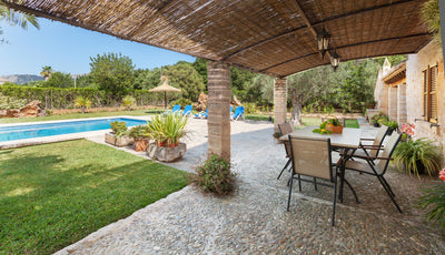 Pool der Finca Baturra bei Pollença, Mallorca