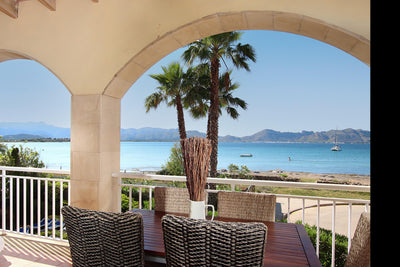 Terrasse der Finca Bellmar bei Alcúdia, Mallorca