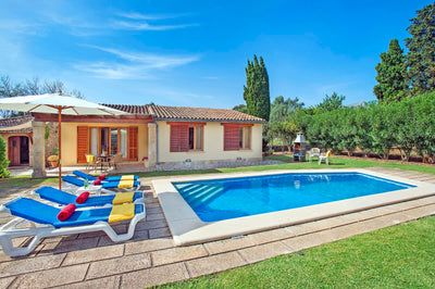 Pool der Finca Boi Verde bei Pollença, Mallorca