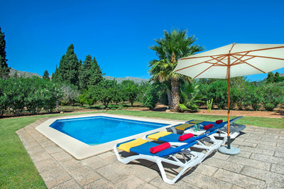 Pool der Finca Boi Verde bei Pollença, Mallorca