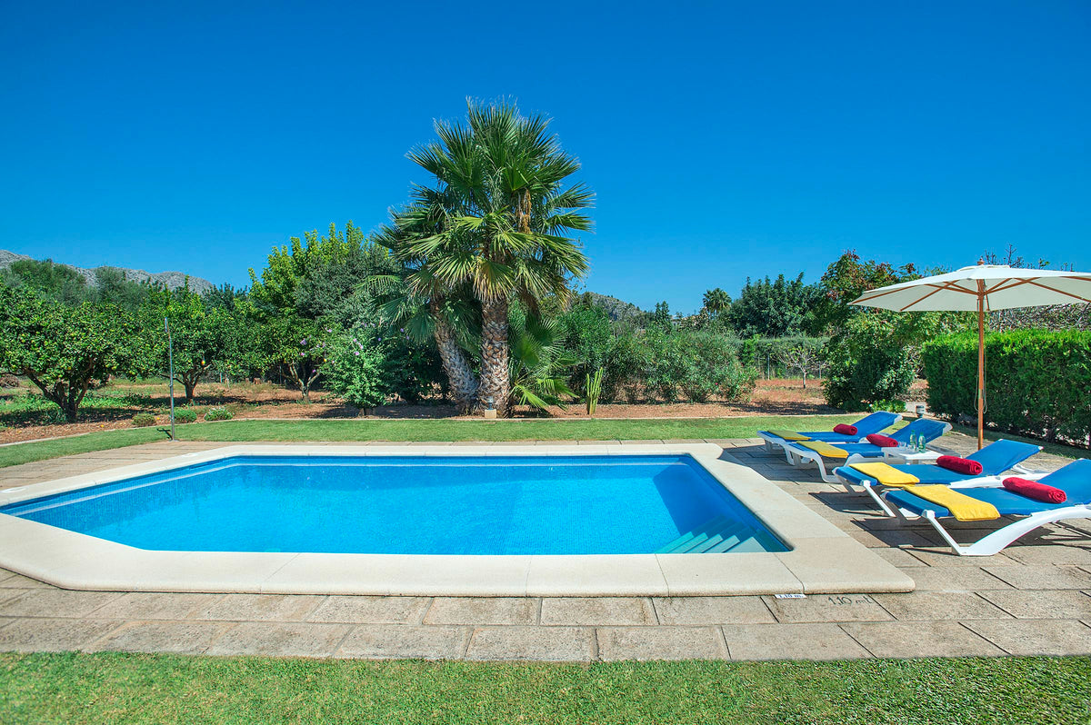 Pool der Finca Boi Verde bei Pollença, Mallorca