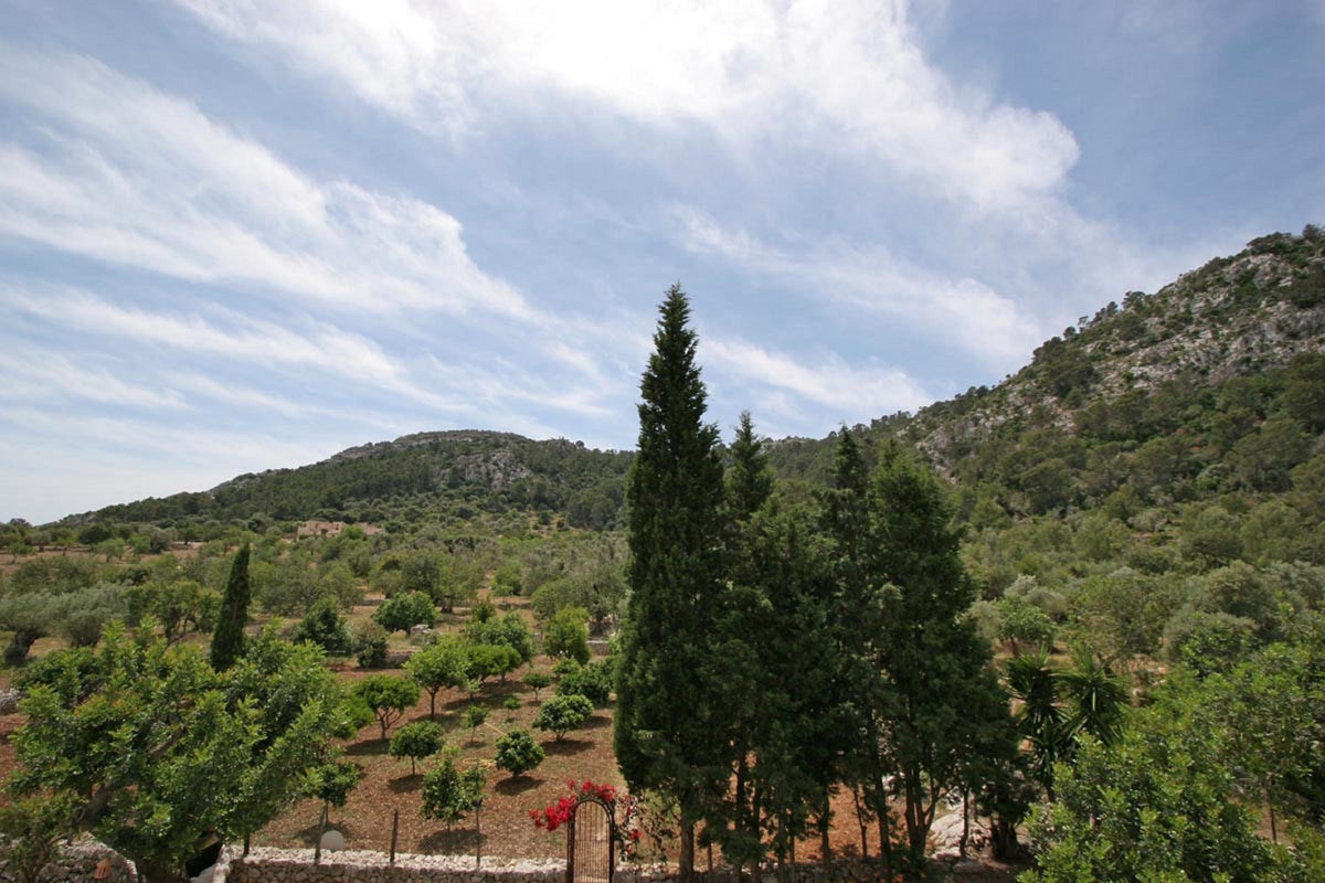 Aussicht der Finca Can Besso bei Pollença, Mallorca