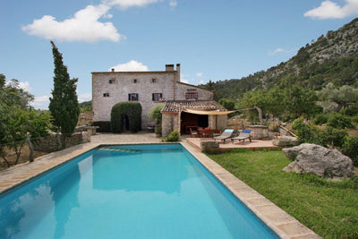Pool der Finca Can Besso bei Pollença, Mallorca