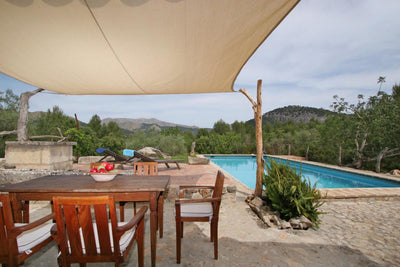 Pool der Finca Can Besso bei Pollença, Mallorca