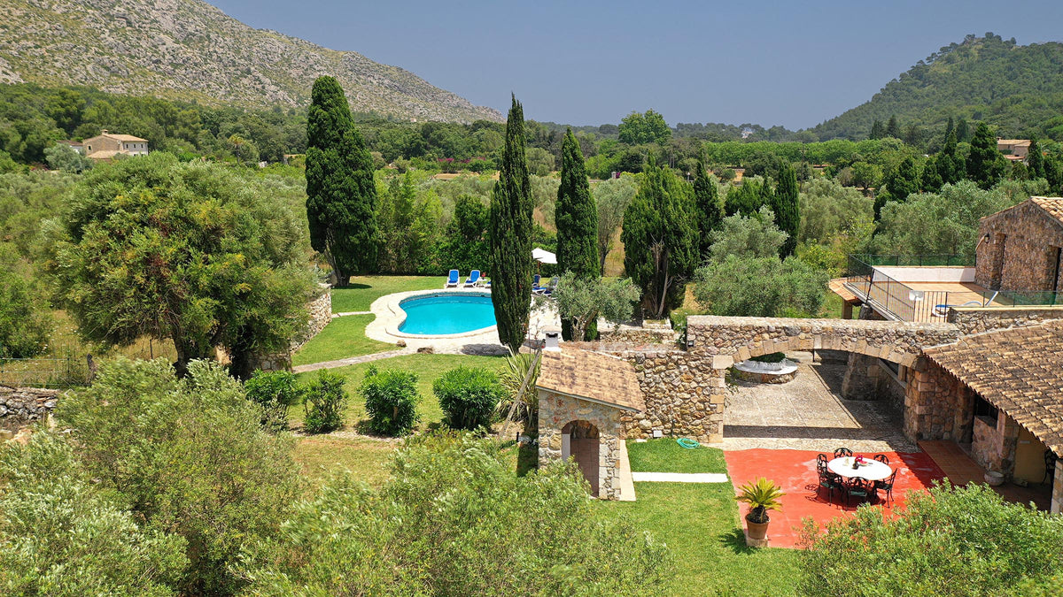 Impression der Finca Cas Coronet bei Cala Sant Vicenç, Mallorca