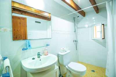 Badezimmer der Finca Celestia bei Pollença, Mallorca