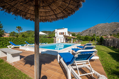 Pool der Finca Celestia bei Pollença, Mallorca
