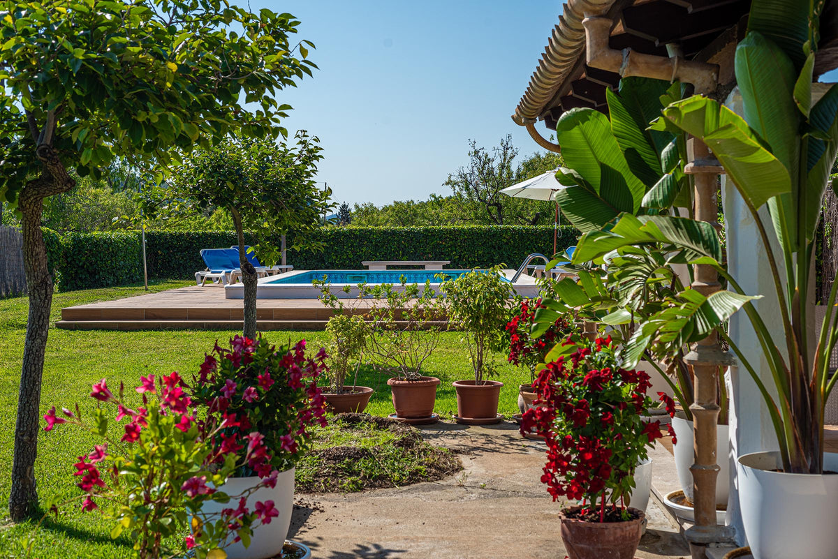 Pool der Finca Celestia bei Pollença, Mallorca