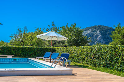 Pool der Finca Celestia bei Pollença, Mallorca
