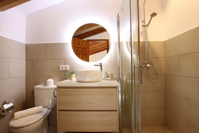Badezimmer der Finca Encinas bei Pollença, Mallorca