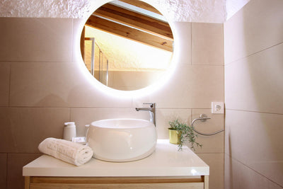 Badezimmer der Finca Encinas bei Pollença, Mallorca