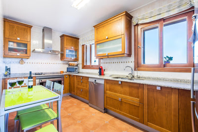 Küche der Finca Es Caparo bei Búger, Mallorca