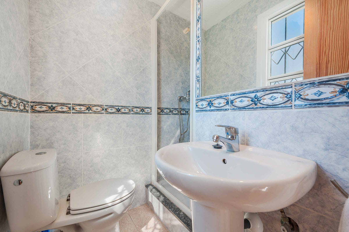 Badezimmer der Finca Es Palmerar bei Port de Pollença, Mallorca