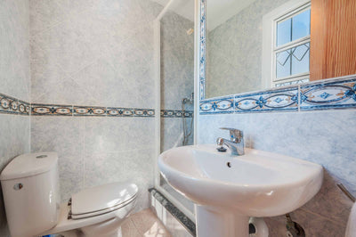 Badezimmer der Finca Es Palmerar bei Port de Pollença, Mallorca