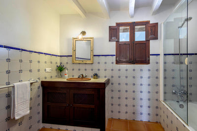 Badezimmer der Finca Es Panadet bei Pollença, Mallorca