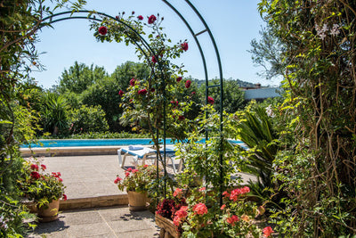 Pool der Finca Es Panadet bei Pollença, Mallorca