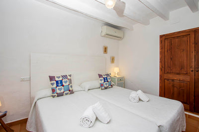 Schlafzimmer der Finca Es Panadet bei Pollença, Mallorca