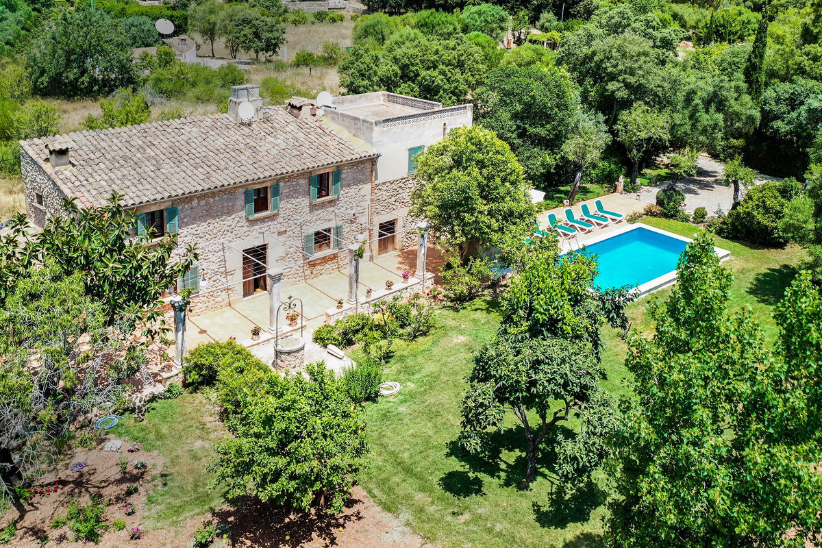 Pool der Finca Es Picot bei Pollença, Mallorca