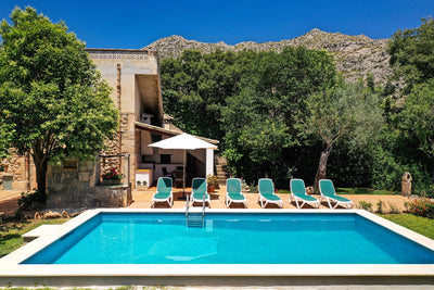 Pool der Finca Es Picot bei Pollença, Mallorca