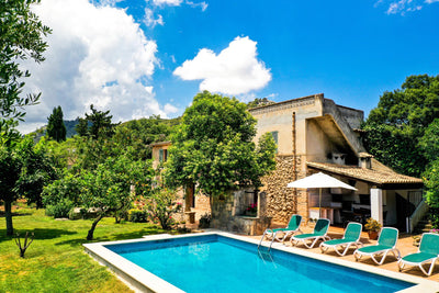 Pool der Finca Es Picot bei Pollença, Mallorca
