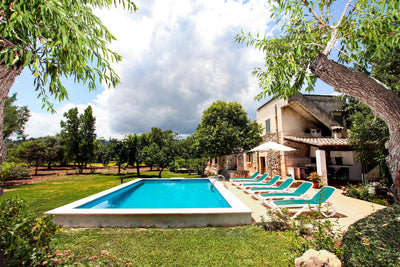 Pool der Finca Es Picot bei Pollença, Mallorca