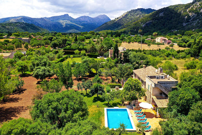 Pool der Finca Es Picot bei Pollença, Mallorca