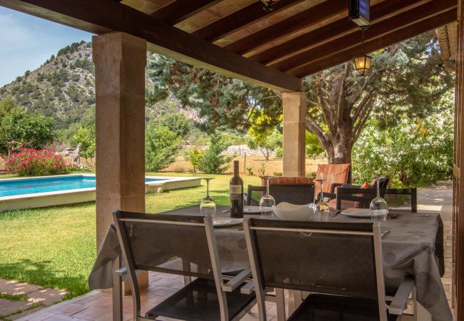 Impression der Finca Es Puget bei Pollença, Mallorca