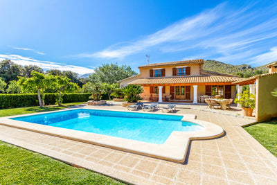Pool der Finca Es Reiet bei Pollença, Mallorca