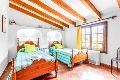 Schlafzimmer der Finca Es Reiet bei Pollença, Mallorca