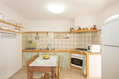 Küche der Finca Es Taronger bei Santanyí, Mallorca