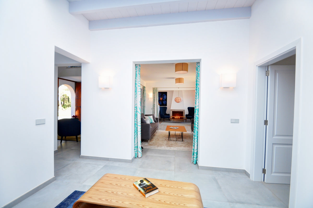 Essbereich der Finca Floriana bei Porto Colom, Mallorca