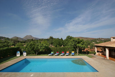 Pool der Finca Fontbella bei Port de Pollença, Mallorca