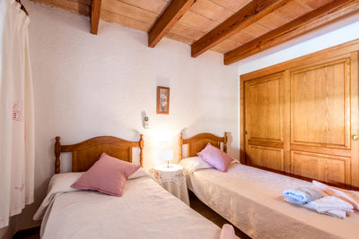 Schlafzimmer der Finca Fontbella bei Port de Pollença, Mallorca