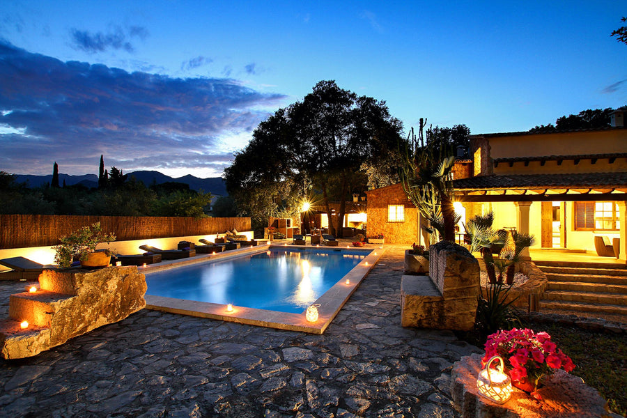 Pool der Finca La Encina bei Pollença, Mallorca