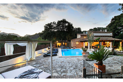 Pool der Finca La Encina bei Pollença, Mallorca