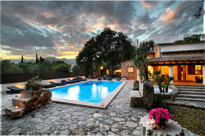 Pool der Finca La Encina bei Pollença, Mallorca